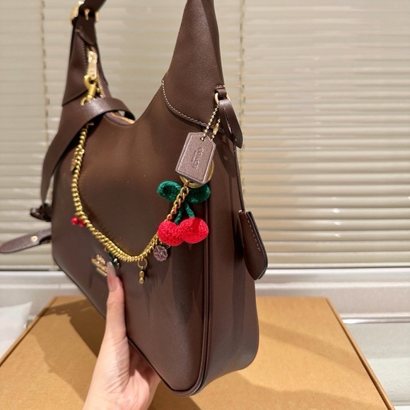 Coach Ella Shoulder Bag – Espresso Brown Leather (NWT)